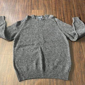 Bluemarine uomo Men XL Crew neck Pullover Gray Sweater wool blend made in Italy